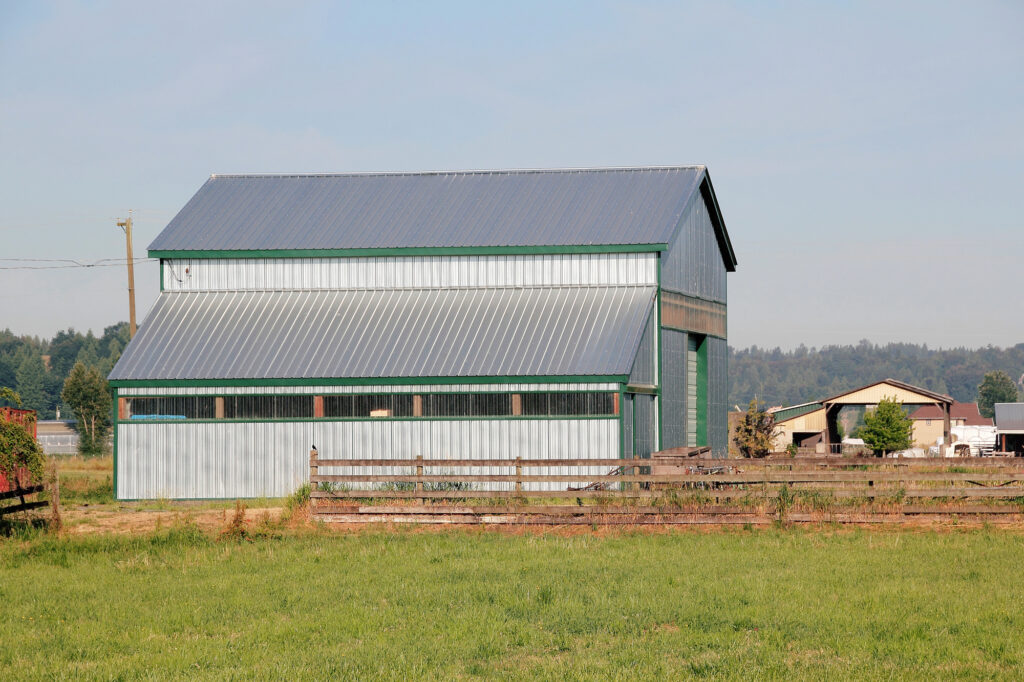 Metal board and batten siding